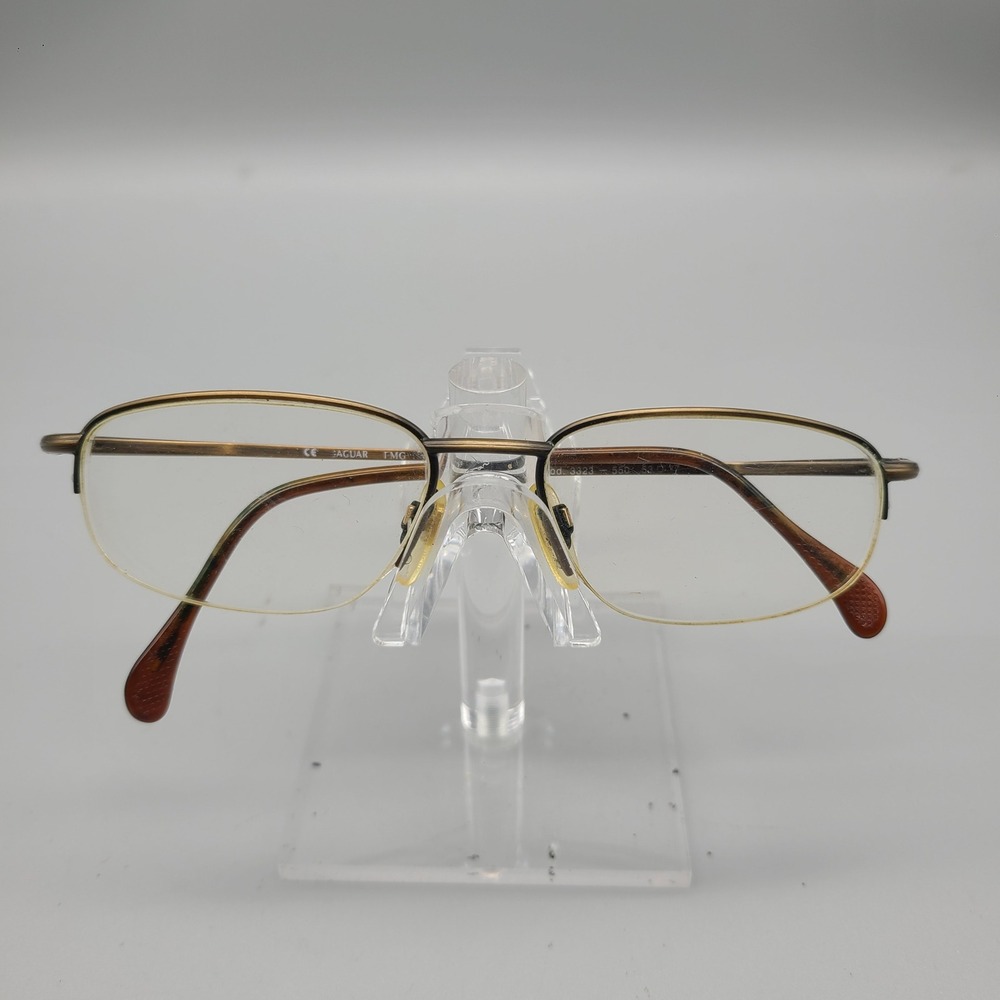 Jaguar Mod 3323 550 Bronze Half Rim Eyeglasses Frames 53-17-145 Mens Mens